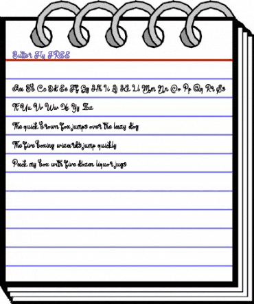 Butter Fly FREE Regular animated font preview Butter Fly FREE Regular animated font preview