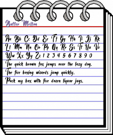 Butter Mellon Regular animated font preview Butter Mellon Regular animated font preview