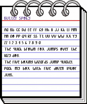 Butter Spoky Regular animated font preview Butter Spoky Regular animated font preview