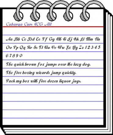 Cabarga Curs ICG Alt Regular animated font preview Cabarga Curs ICG Alt Regular animated font preview