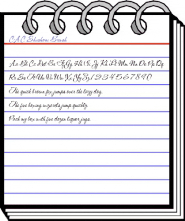 CAC Shishoni Brush Regular animated font preview CAC Shishoni Brush Regular animated font preview