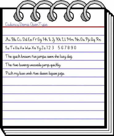 Cadancy Demo Regular animated font preview Cadancy Demo Regular animated font preview