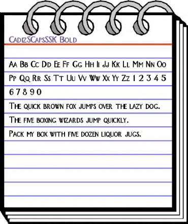 CadizSCapsSSK Bold animated font preview CadizSCapsSSK Bold animated font preview