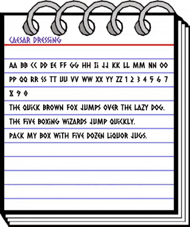 Caesar Dressing Regular animated font preview Caesar Dressing Regular animated font preview