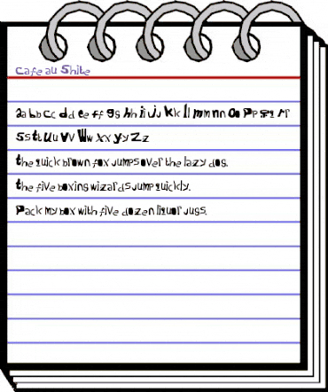 Cafe au Shite CafeAuShite animated font preview Cafe au Shite CafeAuShite animated font preview