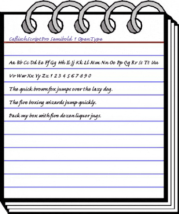 Caflisch Script Pro Semibold animated font preview Caflisch Script Pro Semibold animated font preview