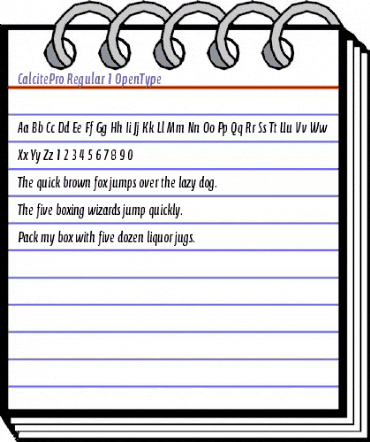 Calcite Pro Regular animated font preview Calcite Pro Regular animated font preview