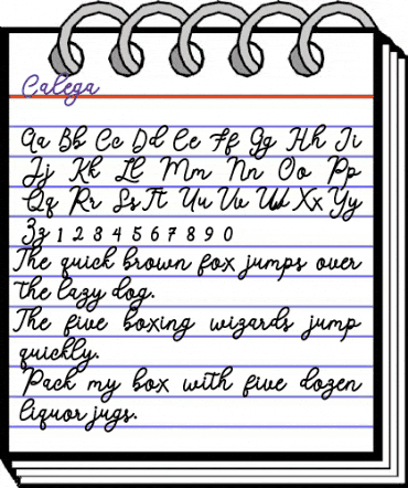 Calega Regular animated font preview Calega Regular animated font preview