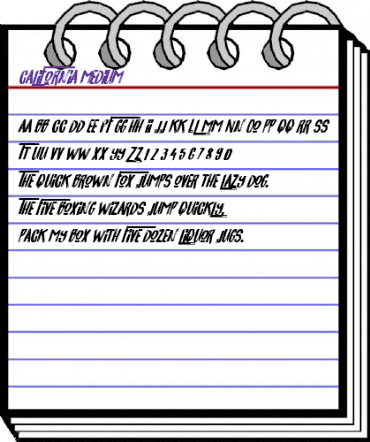 California Medium animated font preview California Medium animated font preview