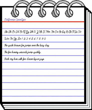 California Regular animated font preview California Regular animated font preview