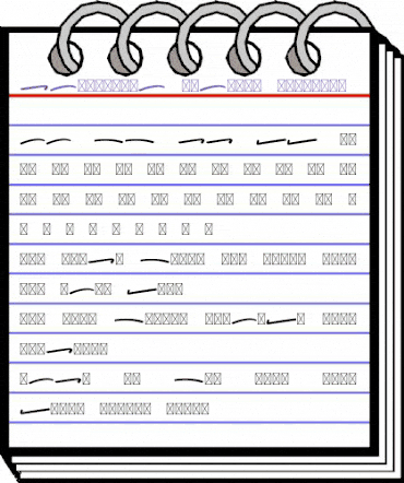California Swashes animated font preview