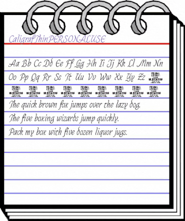 Caligraf Thin PERSONAL USE Regular animated font preview Caligraf Thin PERSONAL USE Regular animated font preview