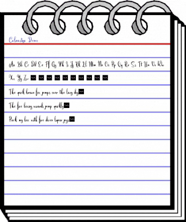 Calinastiya Demo Regular animated font preview Calinastiya Demo Regular animated font preview