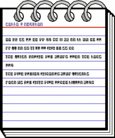 Calla 3D Regular animated font preview