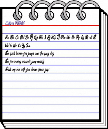 Callgios FREE Regular animated font preview