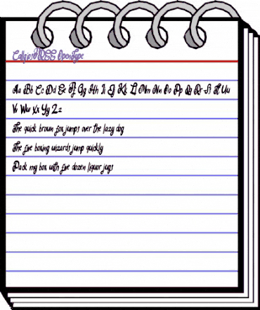 Callgios FREE Regular animated font preview