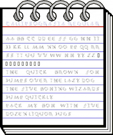 CalliPsoGrafia Regular animated font preview