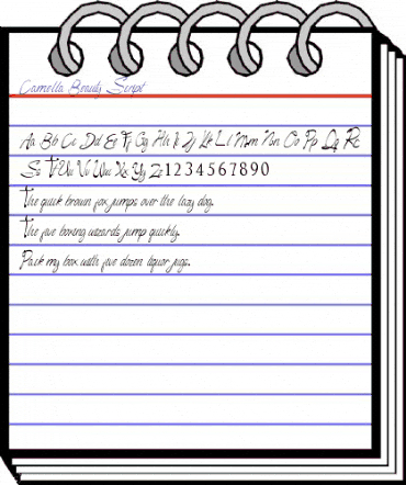 Camella Beauty Script Regular animated font preview Camella Beauty Script Regular animated font preview