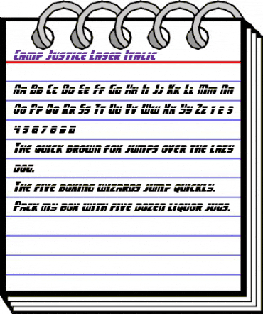 Camp Justice Laser Italic Italic animated font preview Camp Justice Laser Italic Italic animated font preview