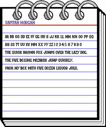 Capitan Morgan Regular animated font preview Capitan Morgan Regular animated font preview