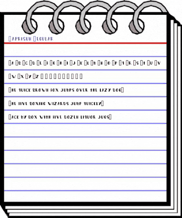 Caprisun Regular animated font preview