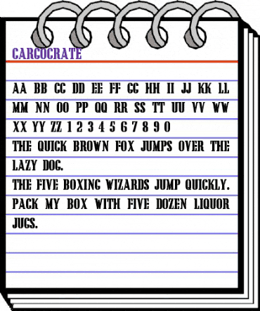 CargoCrate animated font preview