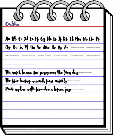 Carlitos Regular animated font preview