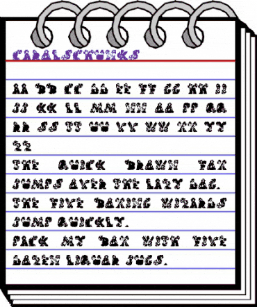 CarolsChunks Regular animated font preview