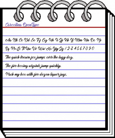 Caroollina Regular animated font preview Caroollina Regular animated font preview