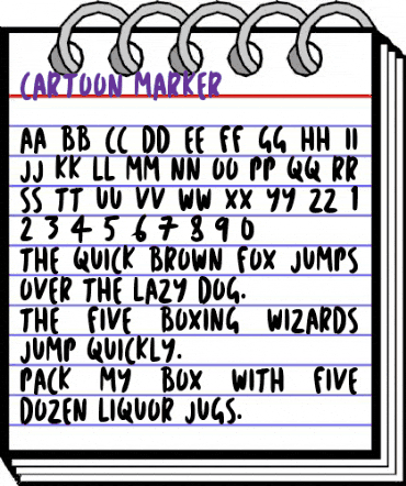 Cartoon Marker Regular animated font preview Cartoon Marker Regular animated font preview