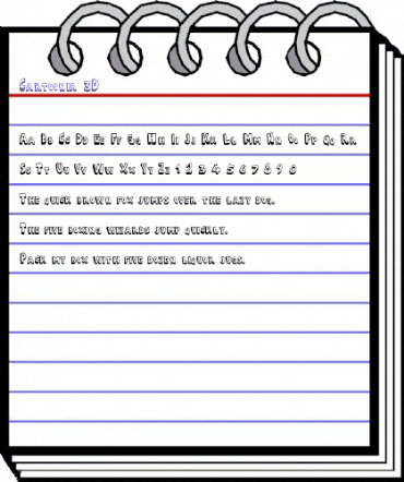 Cartoonia_3D Regular animated font preview Cartoonia_3D Regular animated font preview