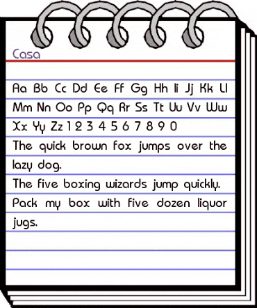 Casa Regular animated font preview Casa Regular animated font preview