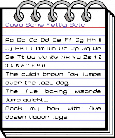 Casa Sans Fettig Bold animated font preview Casa Sans Fettig Bold animated font preview
