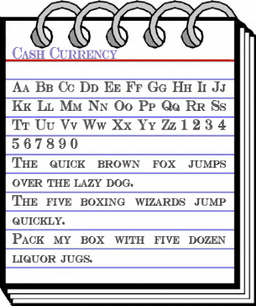 Cash Currency Regular animated font preview Cash Currency Regular animated font preview