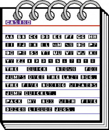 Casino Regular animated font preview Casino Regular animated font preview