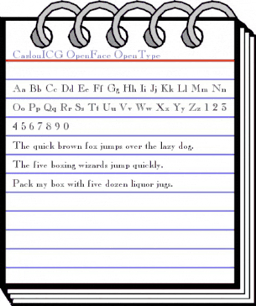 CaslonICG OpenFace animated font preview CaslonICG OpenFace animated font preview