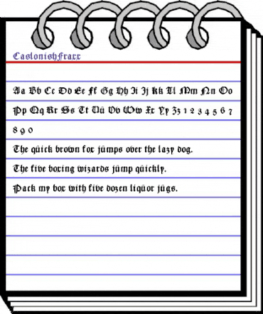 CaslonishFraxx Regular animated font preview CaslonishFraxx Regular animated font preview