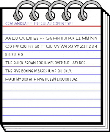 CassandraEF Regular animated font preview CassandraEF Regular animated font preview