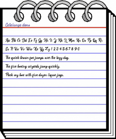 Catalunya demo Regular animated font preview