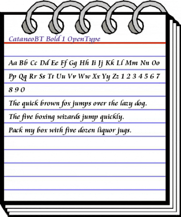 Cataneo Bold animated font preview Cataneo Bold animated font preview