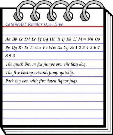 Cataneo Regular animated font preview Cataneo Regular animated font preview