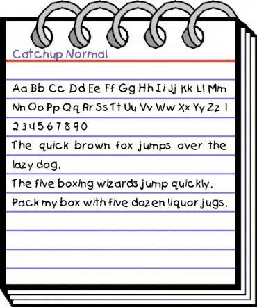 Catchup Normal animated font preview