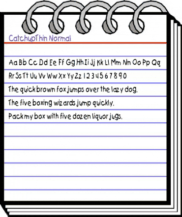 CatchupThin Normal animated font preview CatchupThin Normal animated font preview