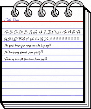 Cattily Demo Regular animated font preview Cattily Demo Regular animated font preview