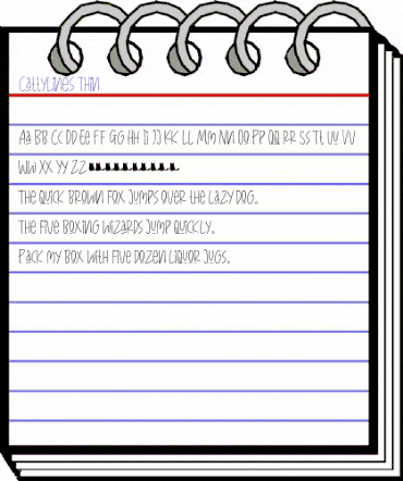 CattyLines Regular animated font preview