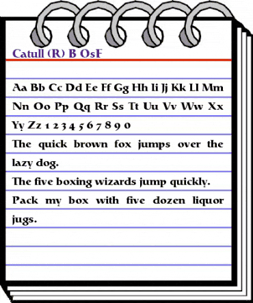 Catull Expert BQ Bold animated font preview