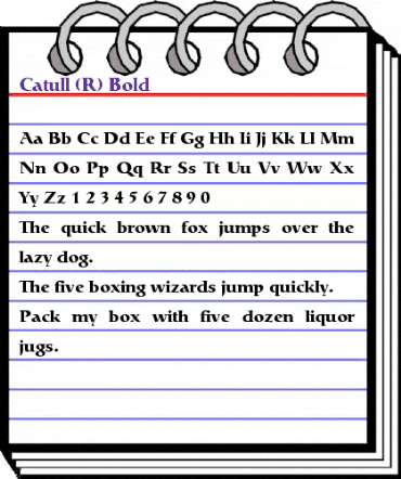 CatullBQ Bold animated font preview