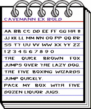 Cavemann Ex Bold Bold animated font preview Cavemann Ex Bold Bold animated font preview