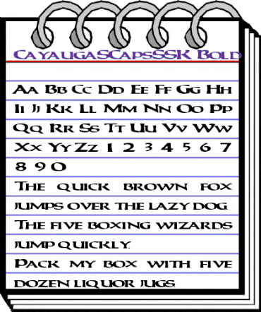 CayaugaSCapsSSK Bold animated font preview CayaugaSCapsSSK Bold animated font preview