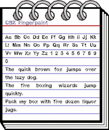 CBX-Fingerpaint Regular animated font preview CBX-Fingerpaint Regular animated font preview